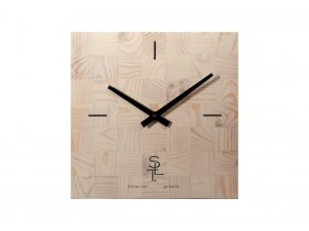 Часы настенные SLT 5196 CHESS WHITE WOOD в Восходе - voskhod.mebel-nsk.ru | фото