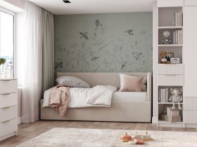 Диван-кровать Бенто (крем) в Восходе - voskhod.mebel-nsk.ru | фото