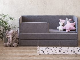 Диван-кровать Happy (темно-серый) в Восходе - voskhod.mebel-nsk.ru | фото