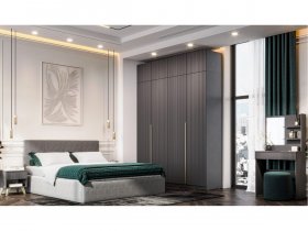 Гардеробная Эккервуд (графит) в Восходе - voskhod.mebel-nsk.ru | фото