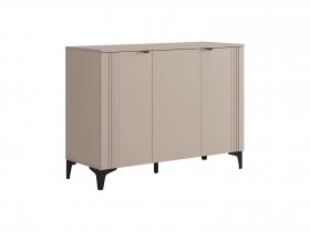 Комод 3 Рич (кашемир/фрапучино матовый/черный) в Восходе - voskhod.mebel-nsk.ru | фото