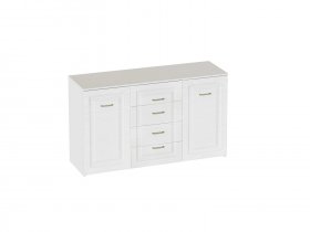 Комод 4 ящ 2 дв Манхэттен спальня в Восходе - voskhod.mebel-nsk.ru | фото