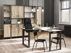 Комплект Гермес лофт (дуб крафт серый) в Восходе - voskhod.mebel-nsk.ru | фото