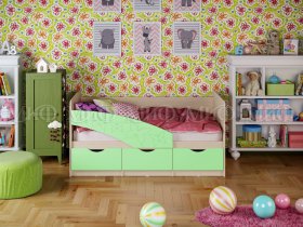 Кровать детская Бабочки 1,8 м в Восходе - voskhod.mebel-nsk.ru | фото
