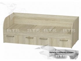 Кровать детская Сенди КР-01 (BTS) в Восходе - voskhod.mebel-nsk.ru | фото