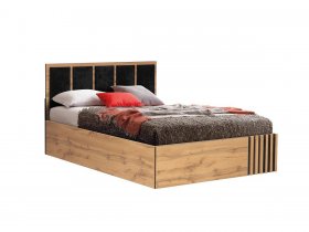 Кровать двуспальная с подъем. мех. 1,6 м Либерти 51.20 в Восходе - voskhod.mebel-nsk.ru | фото