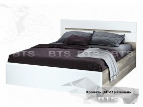 Кровать двуспальная 1,6 м  Наоми КР-11 в Восходе - voskhod.mebel-nsk.ru | фото