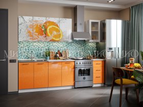 Кухонный гарнитур Апельсин в Восходе - voskhod.mebel-nsk.ru | фото