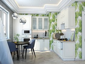 Модульная кухня Ницца (дуб кремовый) в Восходе - voskhod.mebel-nsk.ru | фото