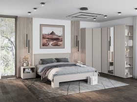 Модульная спальня Люмо (кашемир) в Восходе - voskhod.mebel-nsk.ru | фото