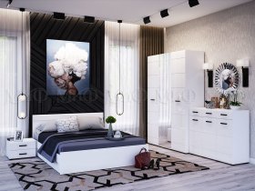 Модульная спальня Нэнси NEW в Восходе - voskhod.mebel-nsk.ru | фото