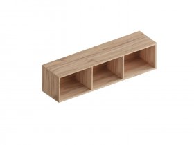 Полка настенная открытая Сицилия (дуб альпийский/тефия) в Восходе - voskhod.mebel-nsk.ru | фото