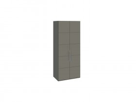 Шкаф для одежды с 2 дверями Наоми (джут/фон серый) СМ-208.07.03 в Восходе - voskhod.mebel-nsk.ru | фото