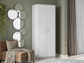 Шкаф двухстворчатый ШК-2 (белый текстурный) в Восходе - voskhod.mebel-nsk.ru | фото