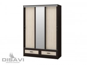 Шкаф-купе 3-х створчатый 1.5м Модерн в Восходе - voskhod.mebel-nsk.ru | фото