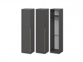 Шкаф ШК-50 Эккервуд (графит) в Восходе - voskhod.mebel-nsk.ru | фото