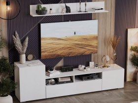 Стенка «Сильвия» (белый ясень) в Восходе - voskhod.mebel-nsk.ru | фото