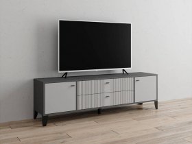 Тумба под ТВ Парус-10 (графит/светло-серый) в Восходе - voskhod.mebel-nsk.ru | фото