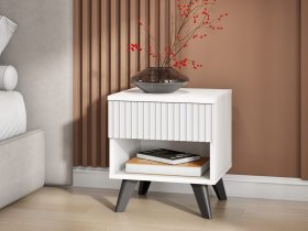 Тумба прикроватная Эккервуд (белый) в Восходе - voskhod.mebel-nsk.ru | фото